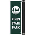 72" x 23" Custom Sunbrella Avenue Banner-1 Color Imprint